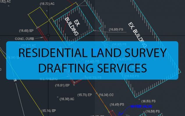 residential land survey drafting services